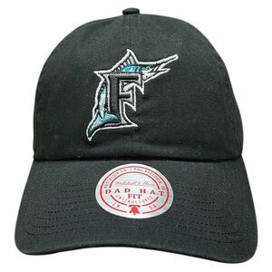New With Tags Mitchell & Ness Florida Marlins Dad Hat MLB Baseball